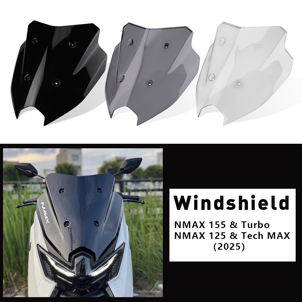 Nmax Tech Max Accessories - New NMAX 125 Windshield For Yamaha