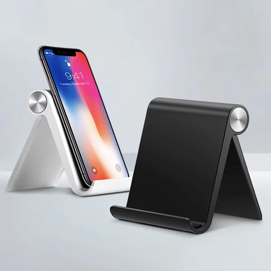 Tech Accessories Desk - Foldable Desktop Phone Holder Adjustable Portable