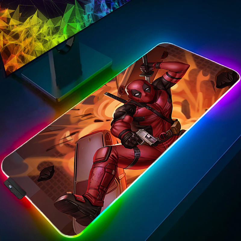 LED Mouse Pad Gaming Backlight - Tech Accessories Desk ulasan dan harga