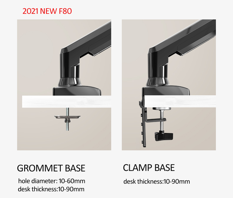 NEW NB F80 17-30' Desktop LED  - Monitor Arm Single ulasan dan harga