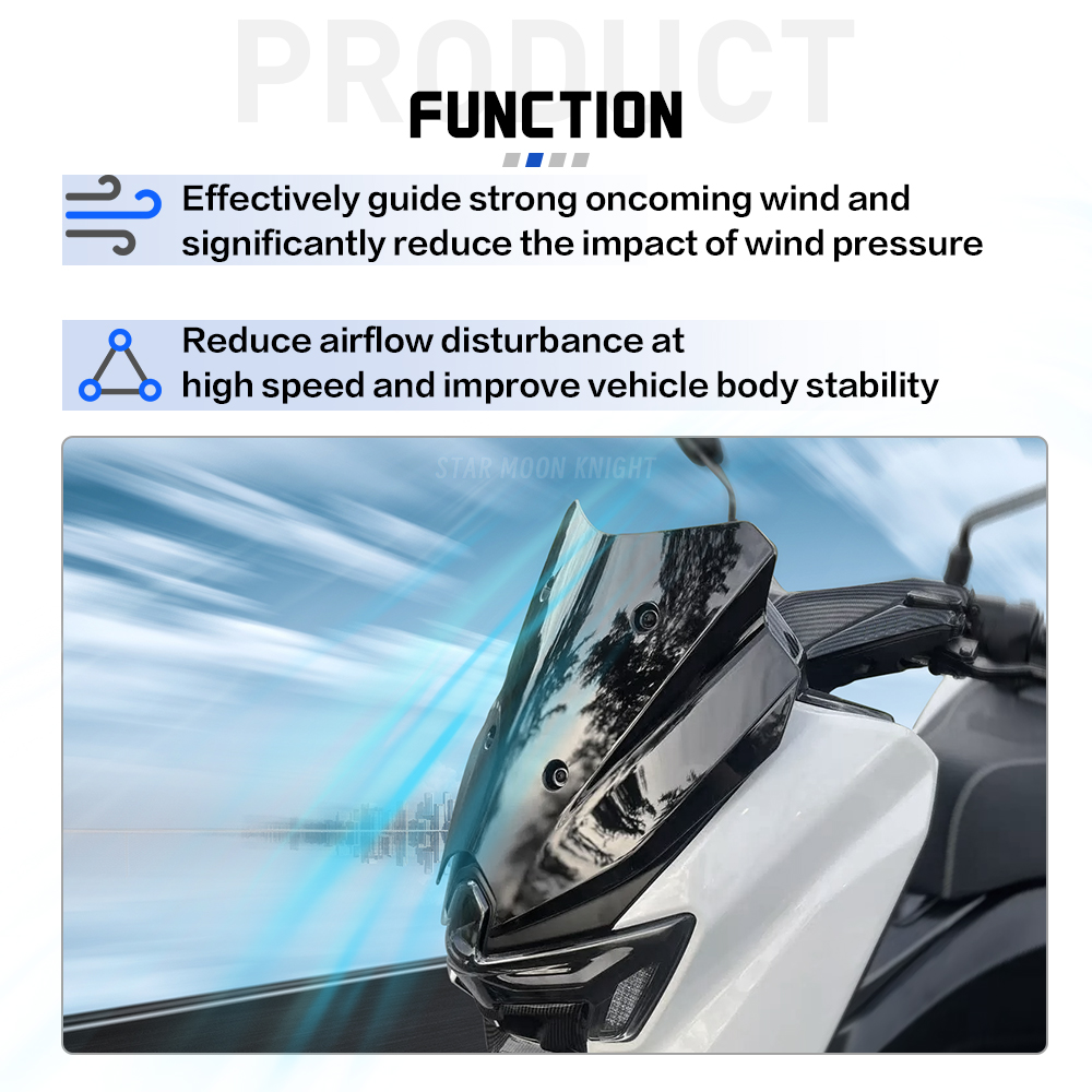 New NMAX 125 Windshield For Ya - Nmax Tech Max Accessories ulasan dan harga