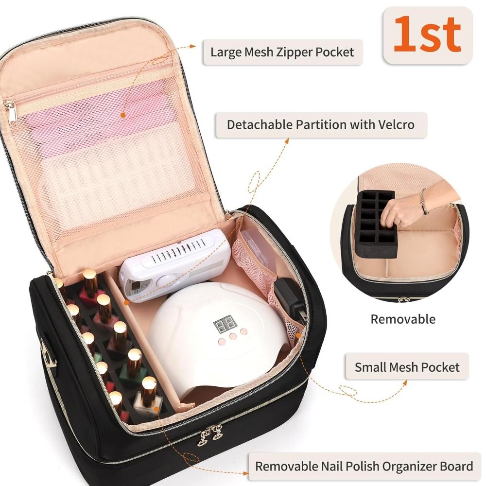 Double Layer Nail Polish Organ - Tech Woven Accessories ulasan dan harga