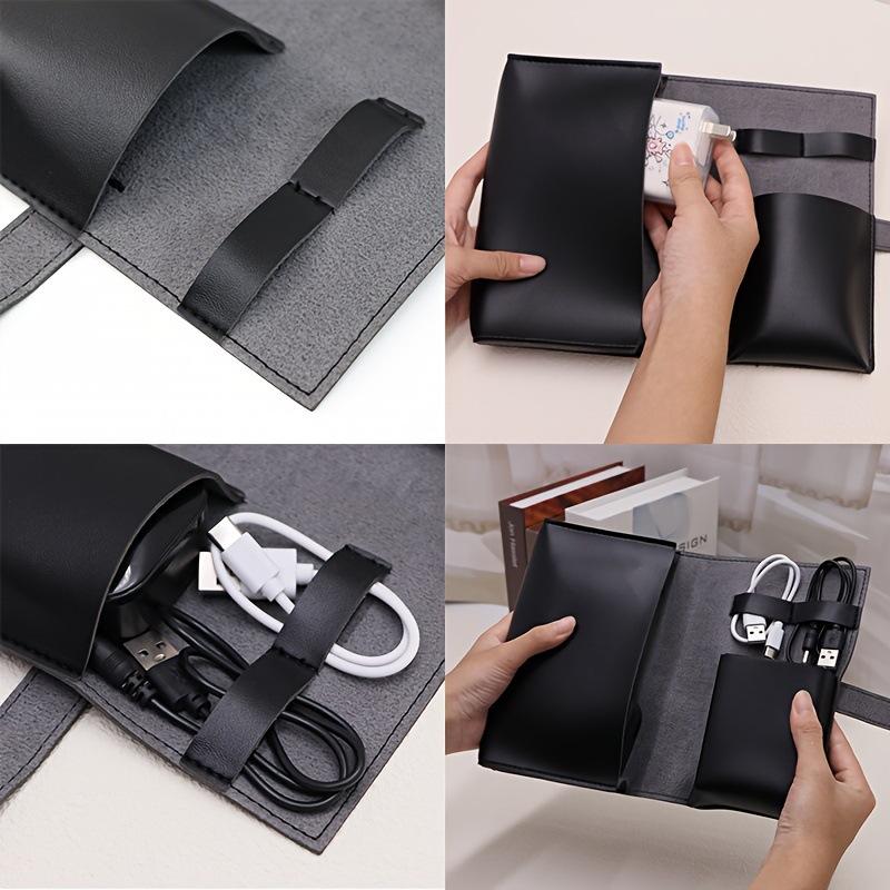 1pc PU Leather Multi-Compartme - Tech Woven Accessories ulasan dan harga
